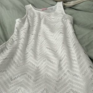 White dress with sewn in slip